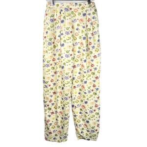 Vintage Cambridge Petite Floral Pants 8P